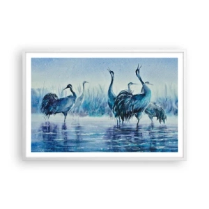 Poszter fekete keretben - Reggeli találkozás - 91x61 cm