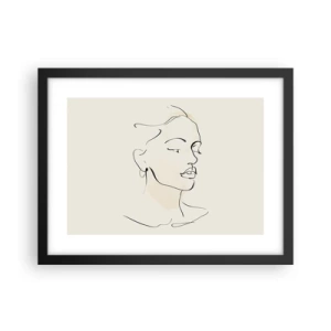 Poszter fehér keretben - Bizonyos vonallal - 40x30 cm