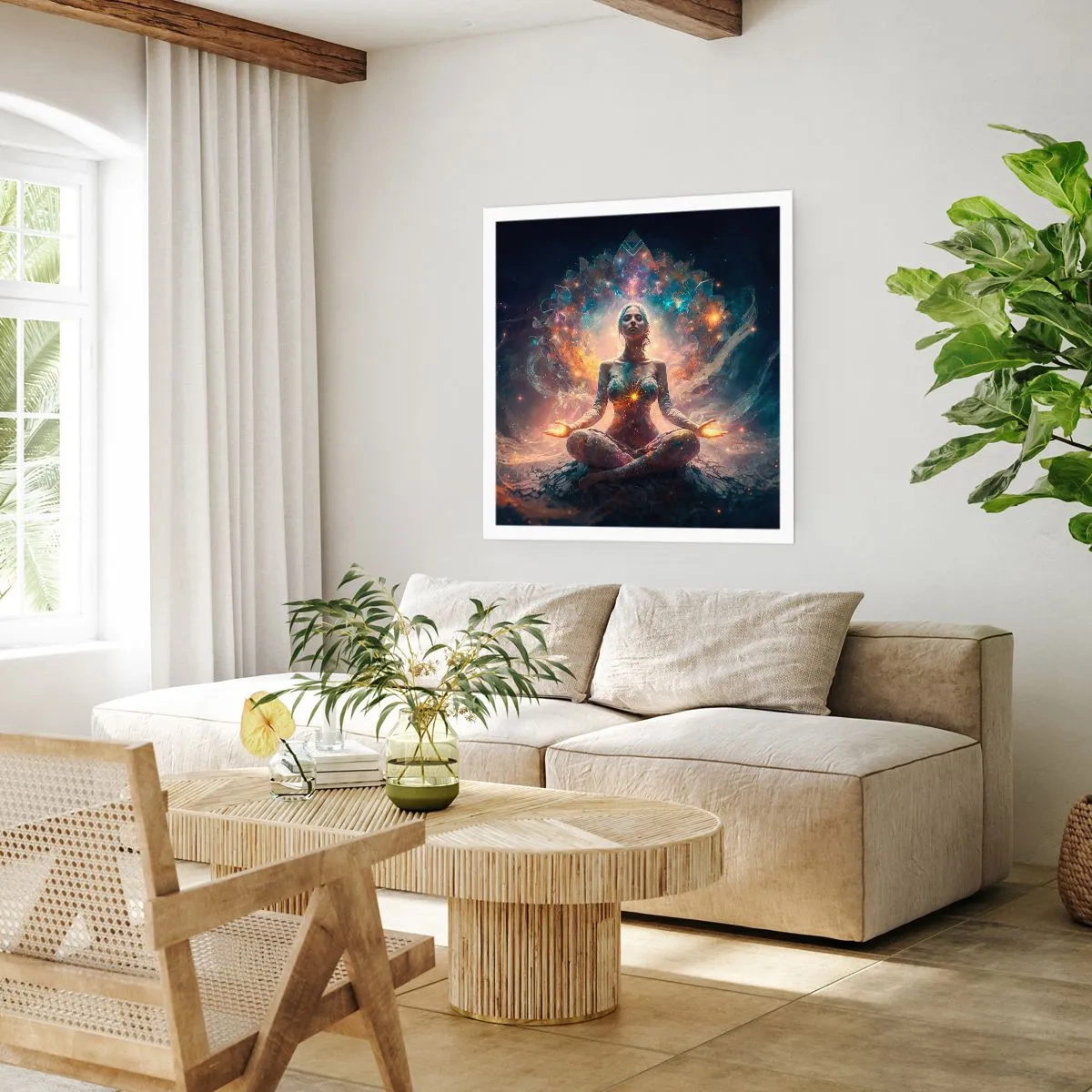 Poszter - A jó energia áramlása - 40x40 cm