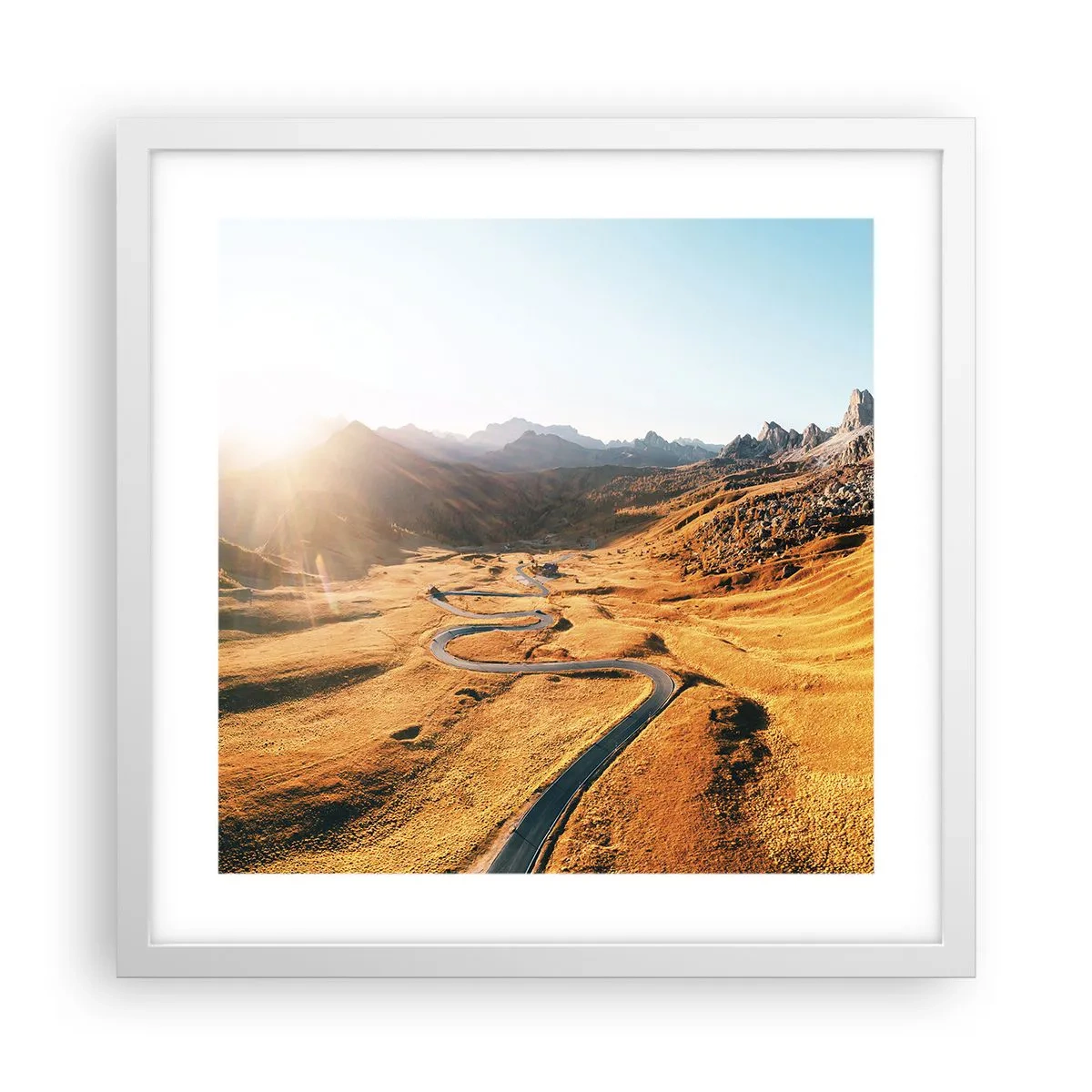 Poszter fekete keretben - Egy arany völgyben - 40x40 cm