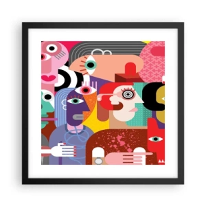 Poszter fehér keretben - Picassó úrtól vagyunk - 40x40 cm