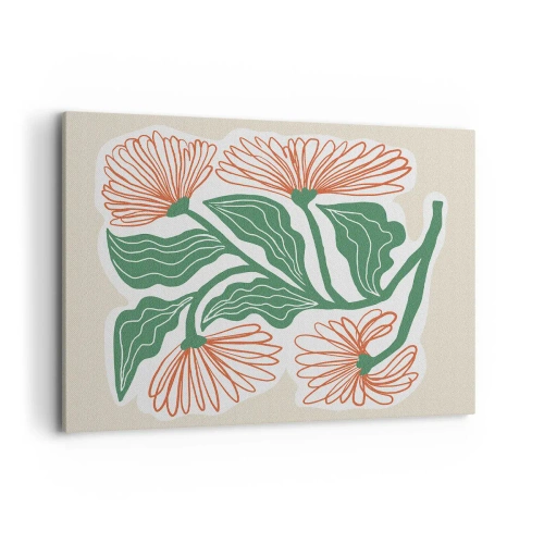 Vászonkép - Népi és modern - 100x70 cm