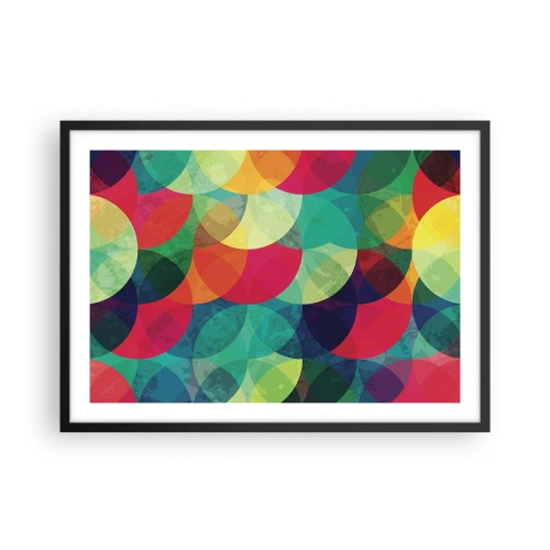 Poszter fehér keretben - Felszívárványság - 70x50 cm