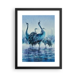 Poszter fehér keretben - Reggeli találkozás - 30x40 cm