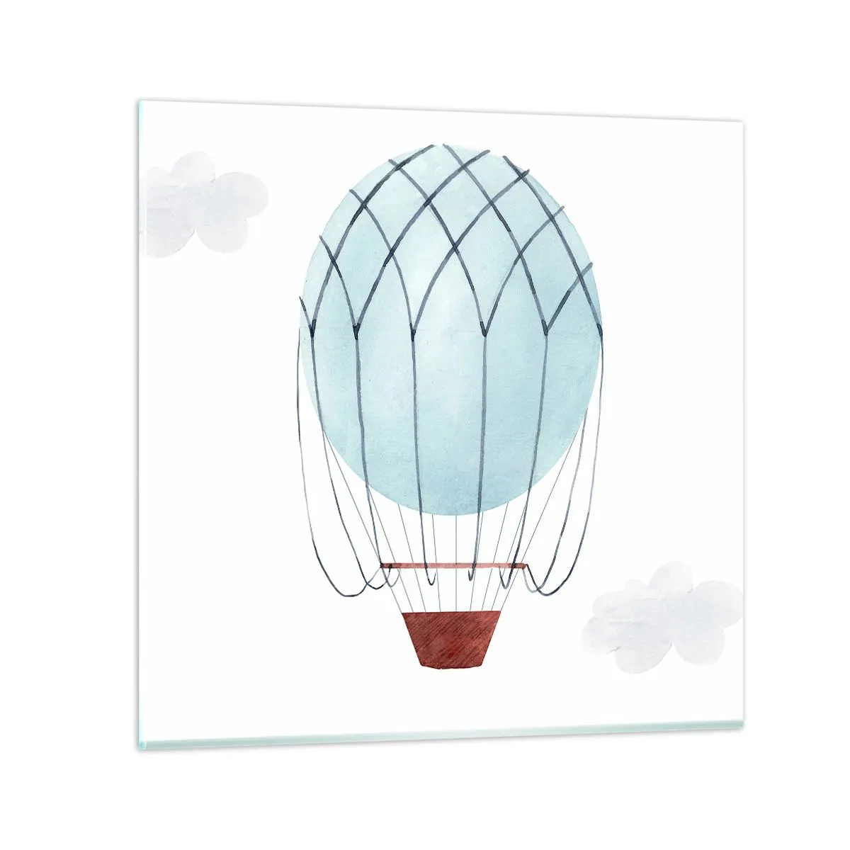 Üveg kép - Minden a felhőkben - 50x50 cm