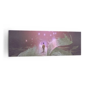 Vászonkép - Meghívás egy másik világba – olvass! - 160x50 cm