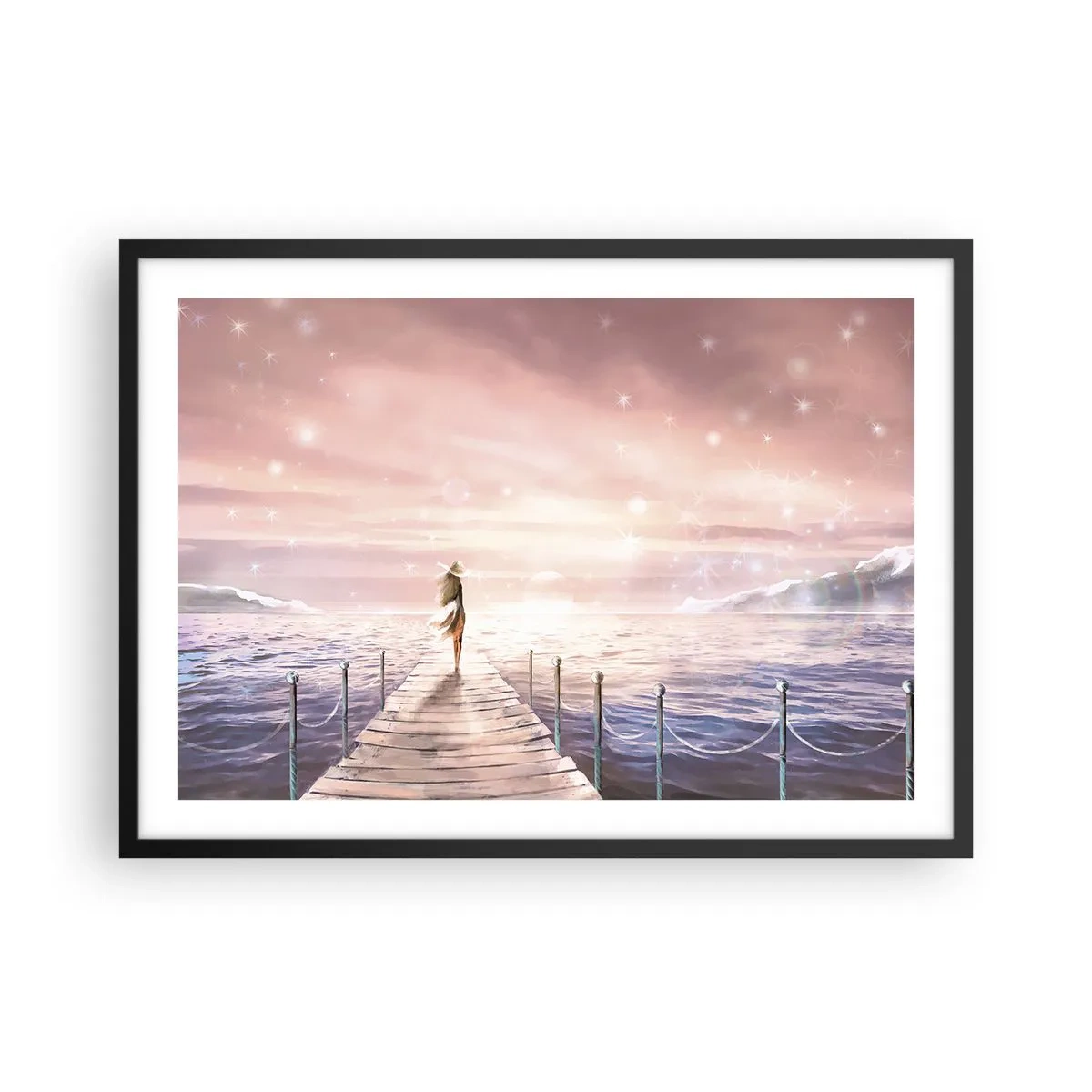 Poszter fehér keretben - Egy álom fényében - 70x50 cm