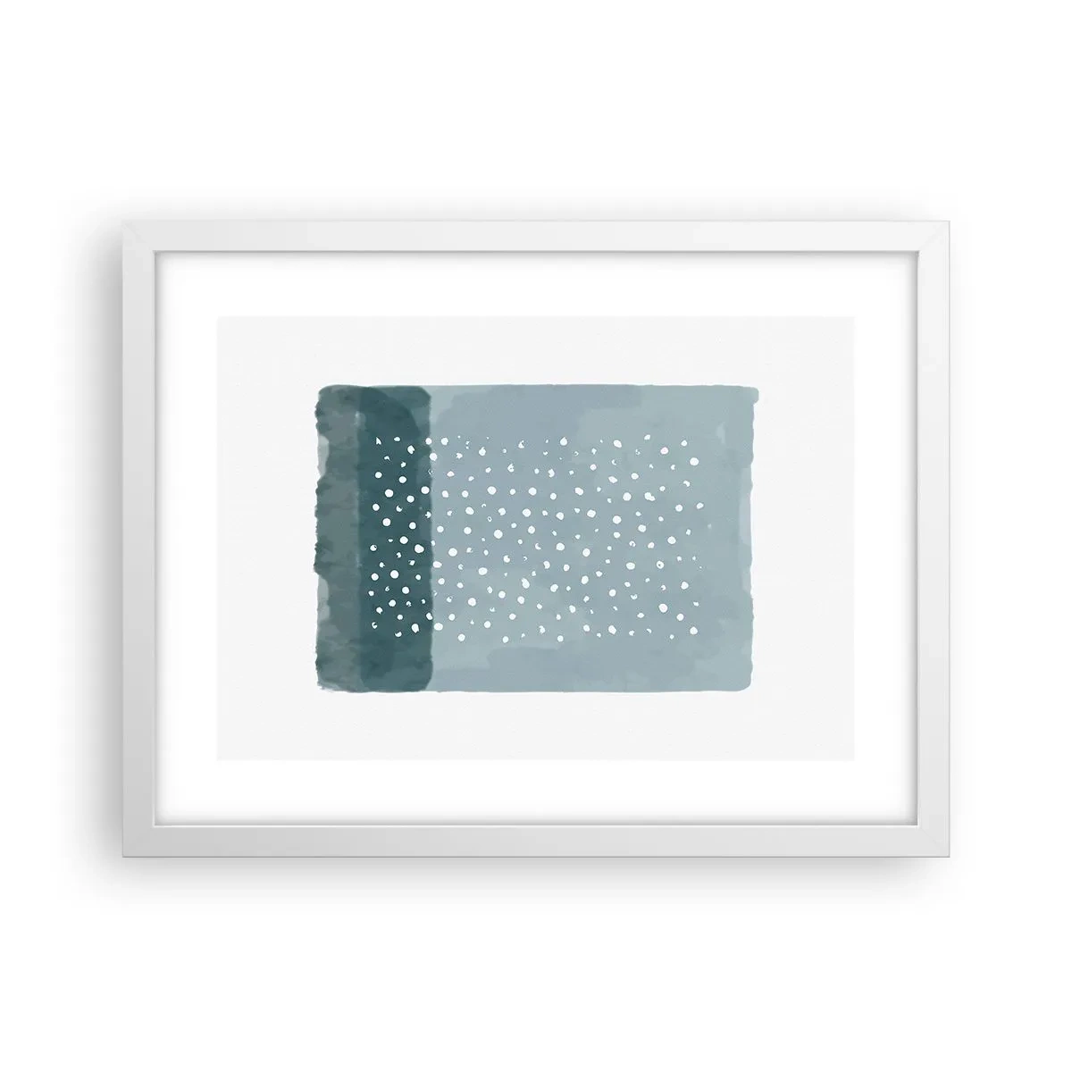 Poszter fekete keretben - Kéken nőtt - 40x30 cm