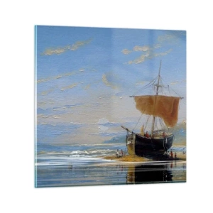 Üveg kép - Víz, föld, levegő - 70x70 cm