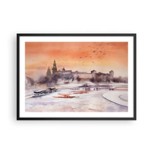 Poszter fehér keretben - Királyi naplemente - 70x50 cm