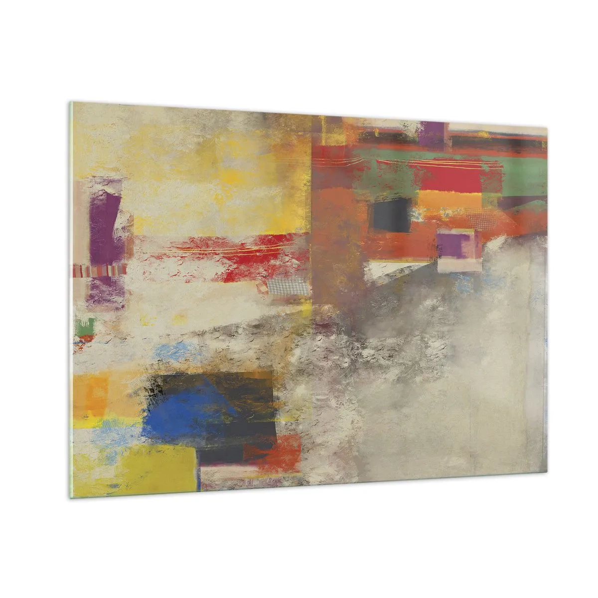 Üveg kép - Színgeometria - 100x70 cm