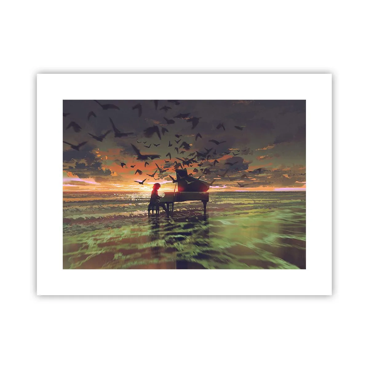Poszter - Koncert zongorára és a hullámokra - 40x30 cm