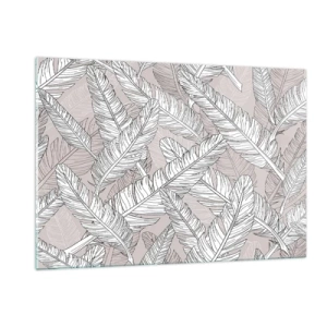 Üveg kép - Tollas kavarodás - 120x80 cm