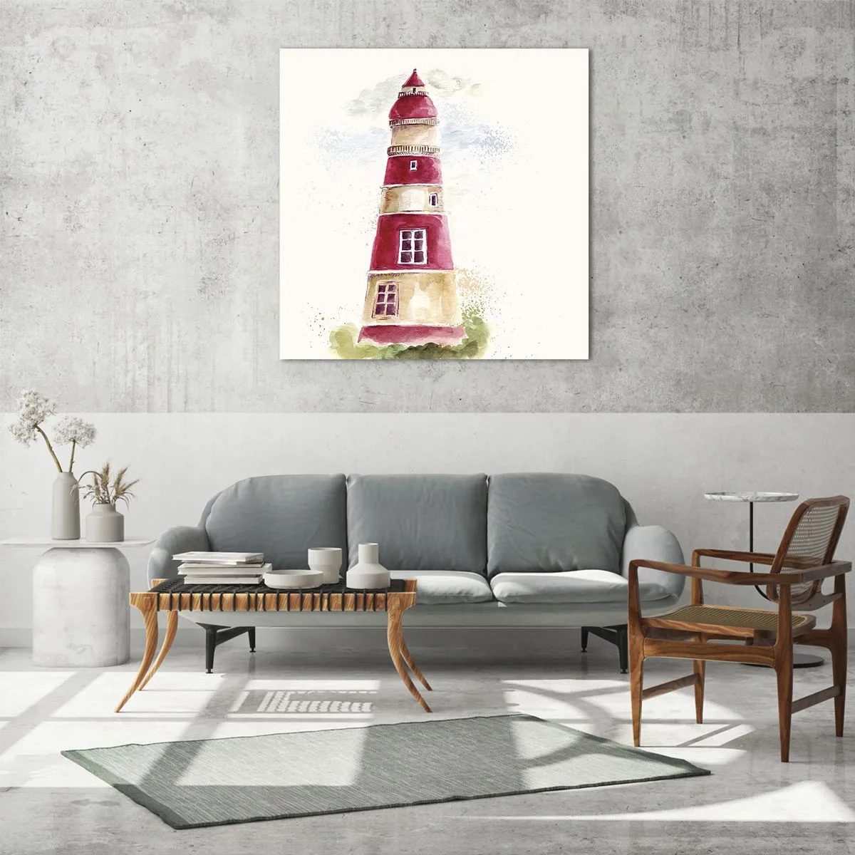 Üveg kép - Körbe mindíg időjárás - 50x50 cm