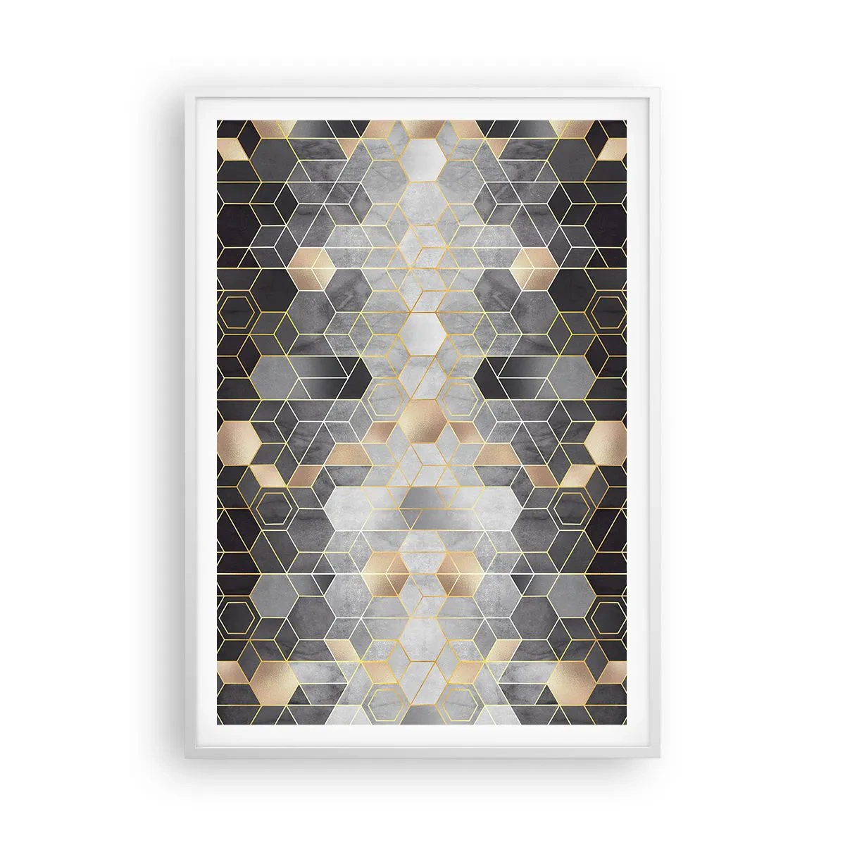 Poszter fekete keretben - Gyémánt kompozíció - 70x100 cm