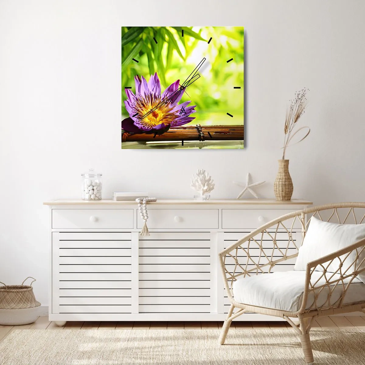 Falióra, Óra - Az ázsiai napon - 30x30 cm