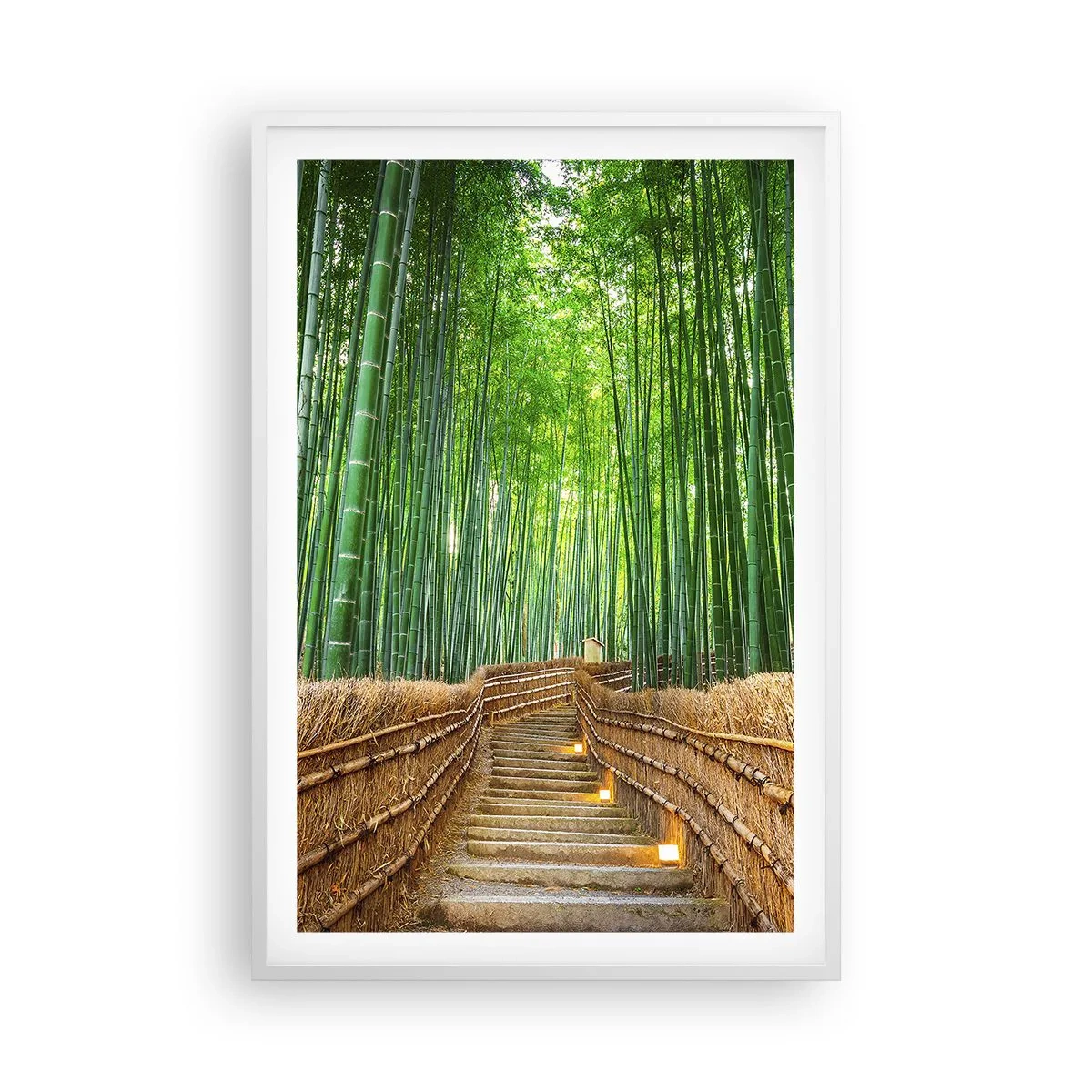 Poszter fekete keretben - Az ázsiai természet esszenciája - 61x91 cm