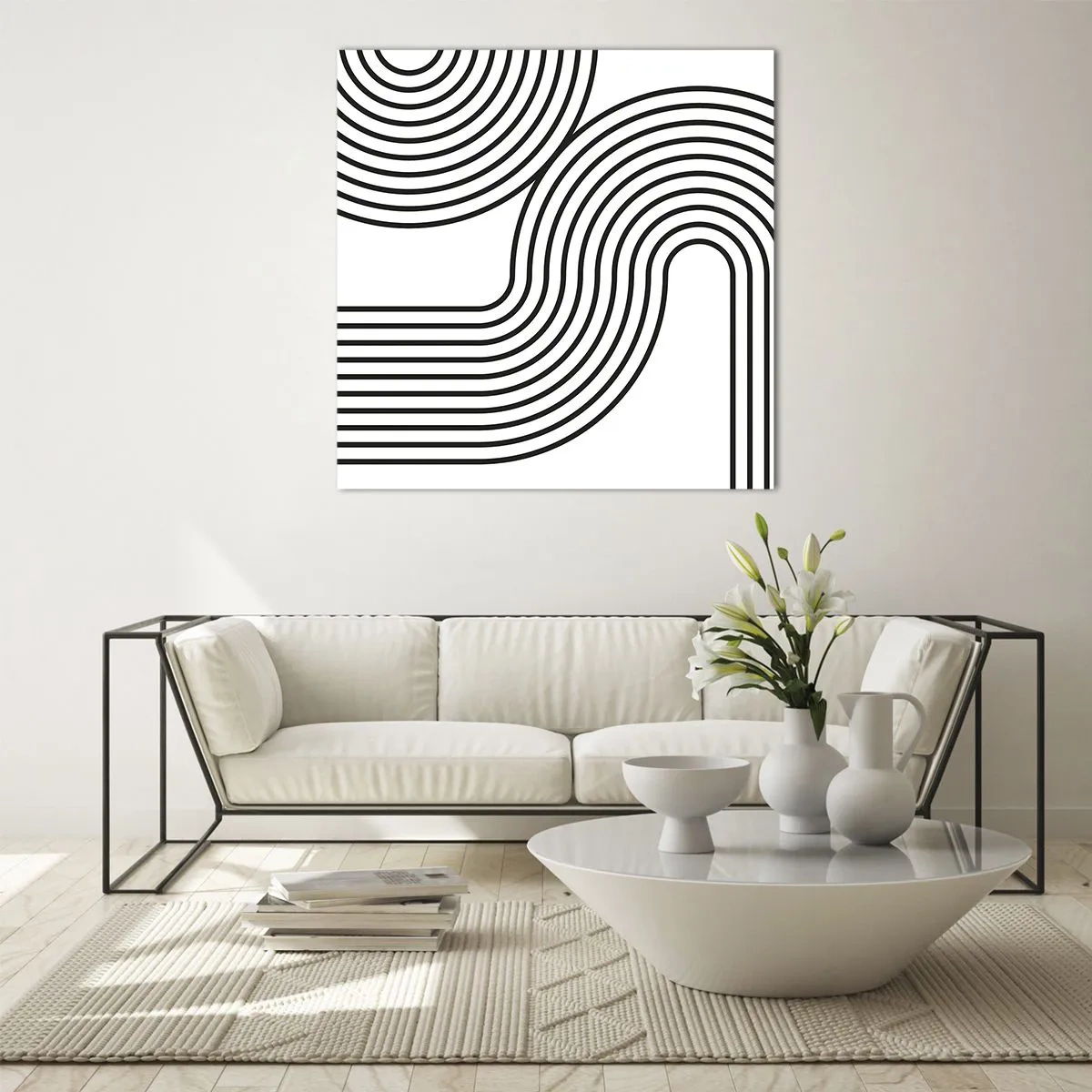 Üveg kép - Egy ívben - 40x40 cm