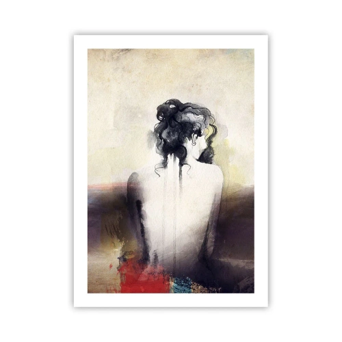 Poszter - Sima vonalak, ovális formák - 50x70 cm