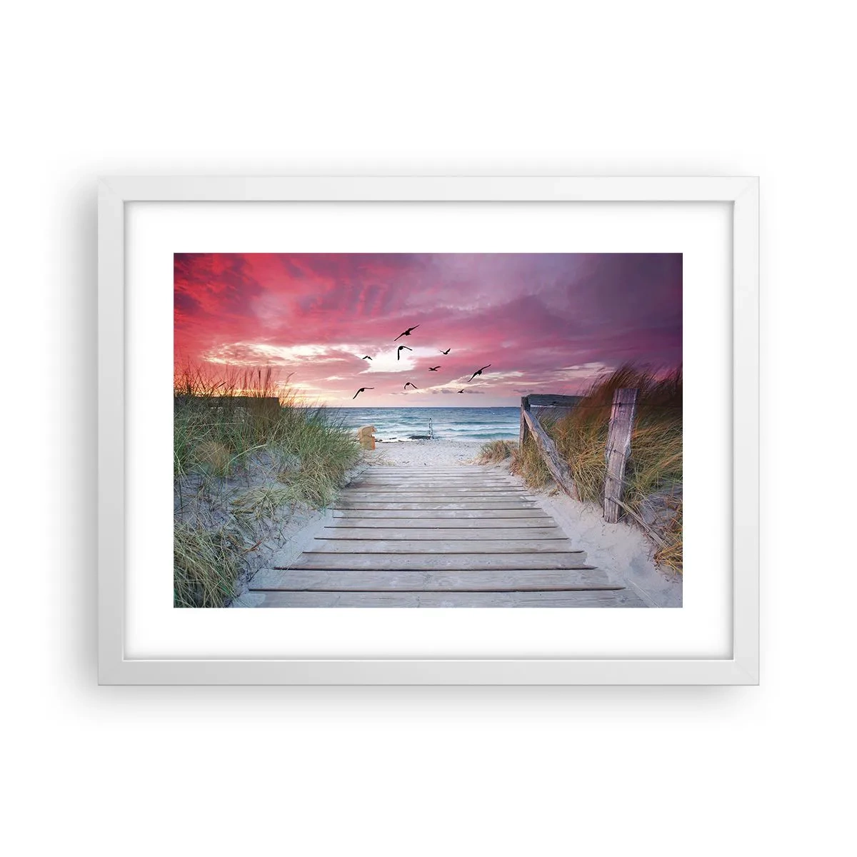 Poszter fekete keretben - Balti impresszió - 40x30 cm