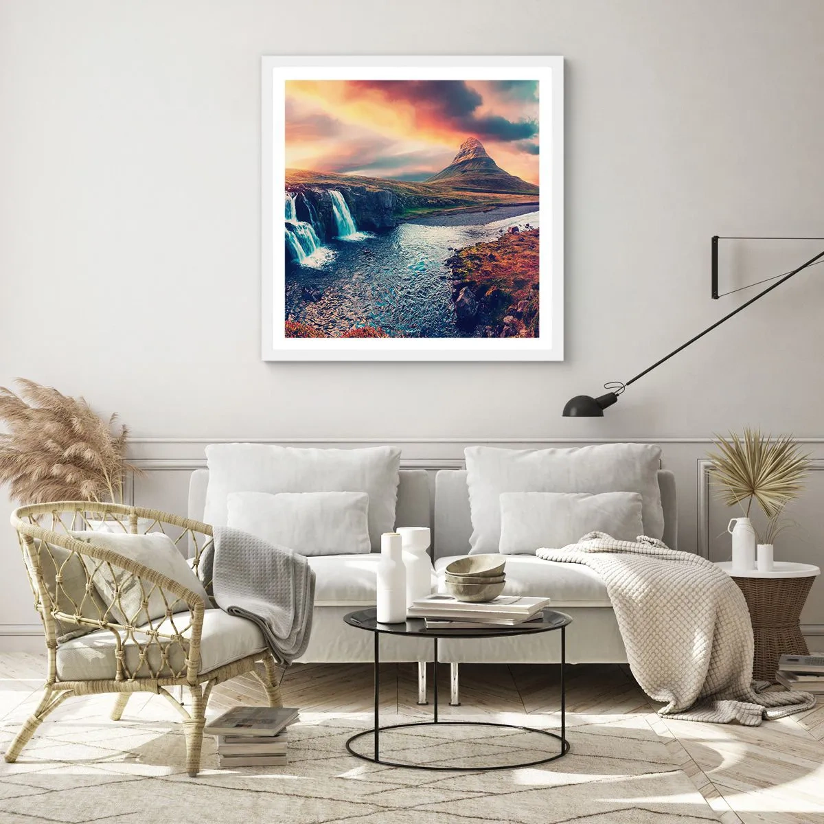 Poszter fekete keretben - A természet fenségében - 30x30 cm