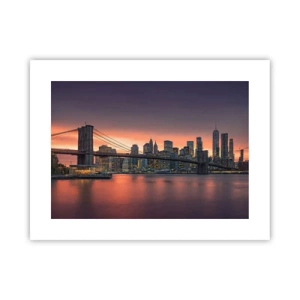 Poszter - Lila csendbe merülve - 40x30 cm