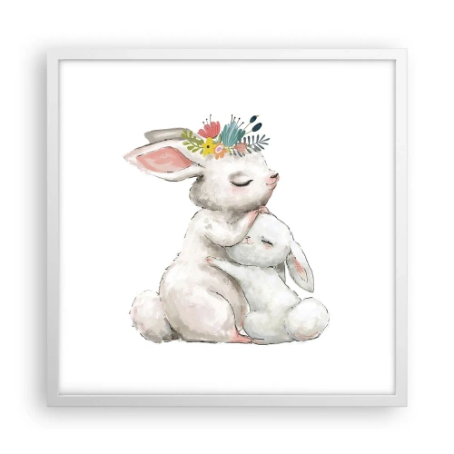 Poszter fekete keretben - Nincs olyan, mint anyánál - 50x50 cm