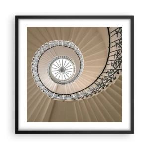 Poszter fehér keretben - Egy kagyló közepén - 50x50 cm