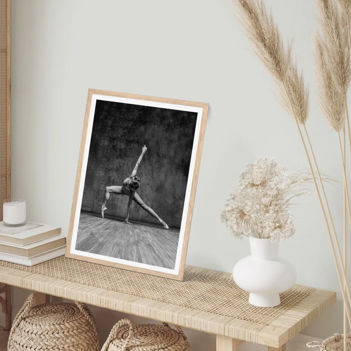 Poszter világos tölgy keretben - Az egyensúly eszménye - 61x91 cm