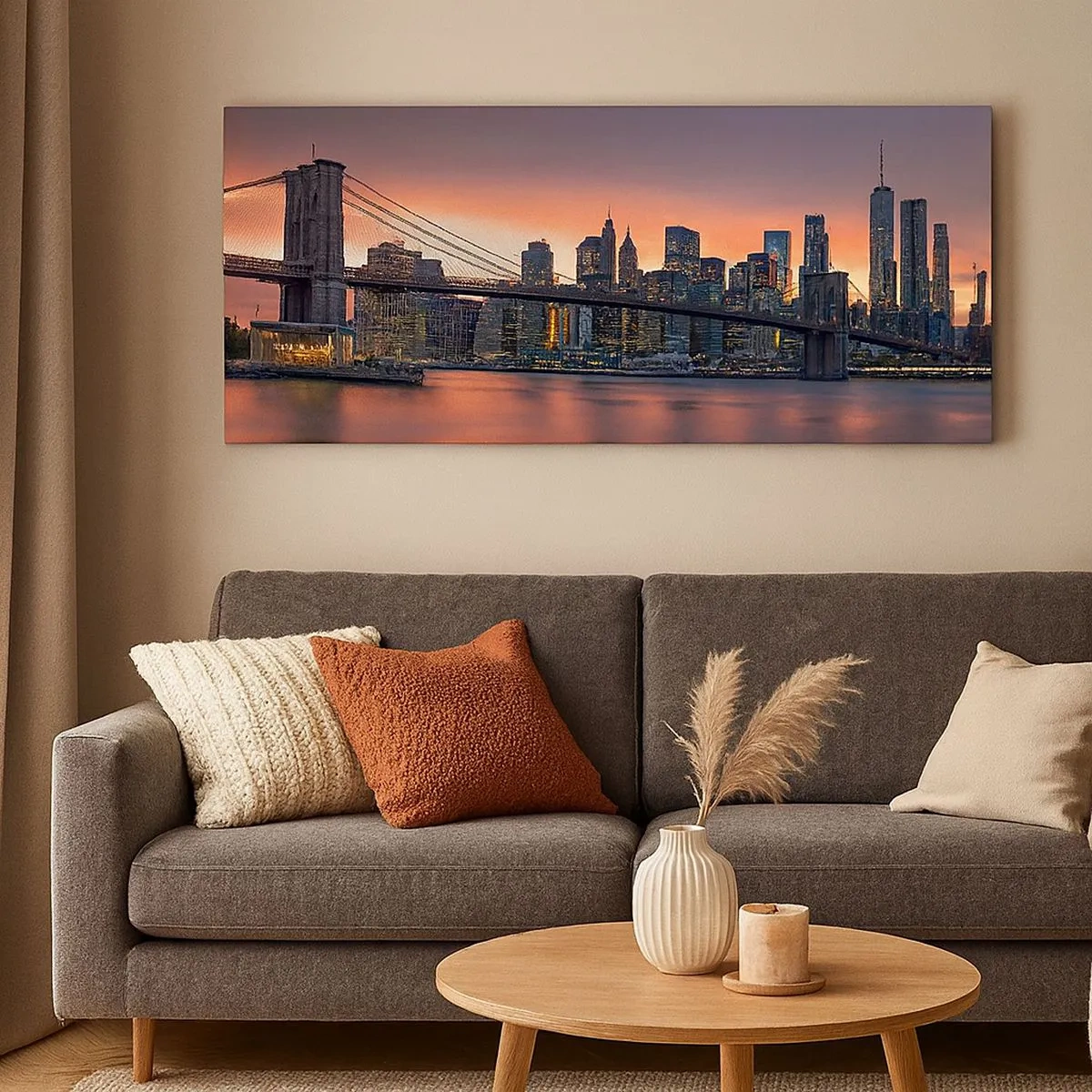 Vászonkép - Lila csendbe merülve - 100x40 cm