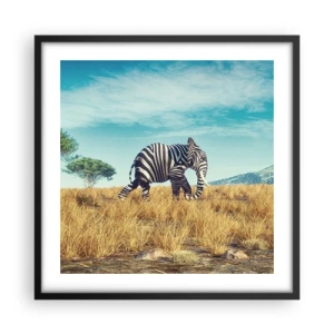 Poszter fehér keretben - A szürke már nem menő - 50x50 cm