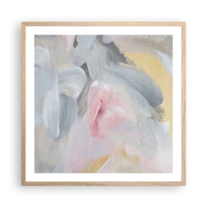 Poszter világos tölgy keretben - Egy pasztell világban - 60x60 cm