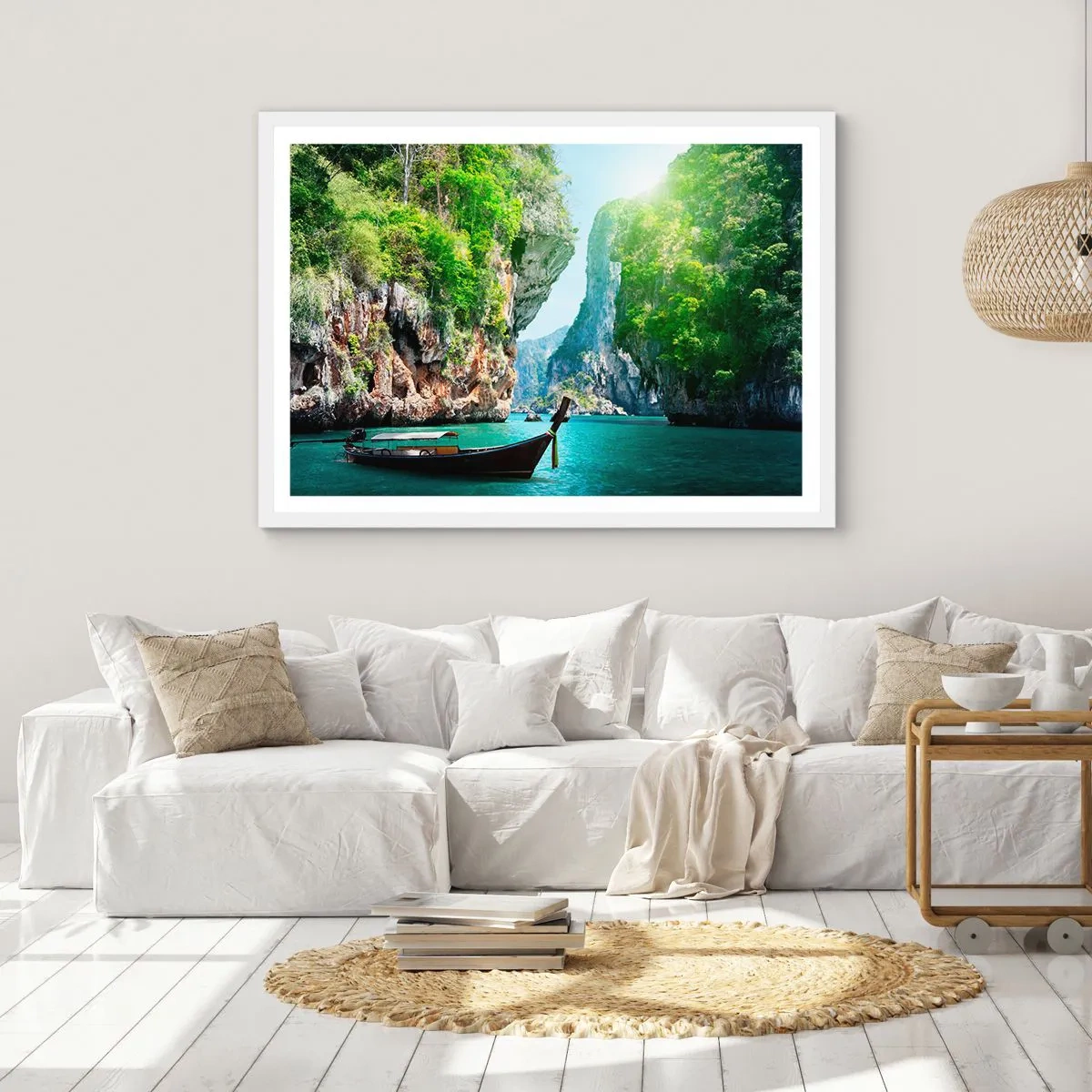 Poszter fekete keretben - Meghívás egy egzotikus utazásra - 70x50 cm