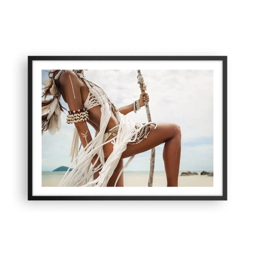 Poszter fehér keretben - A nap papnője - 70x50 cm