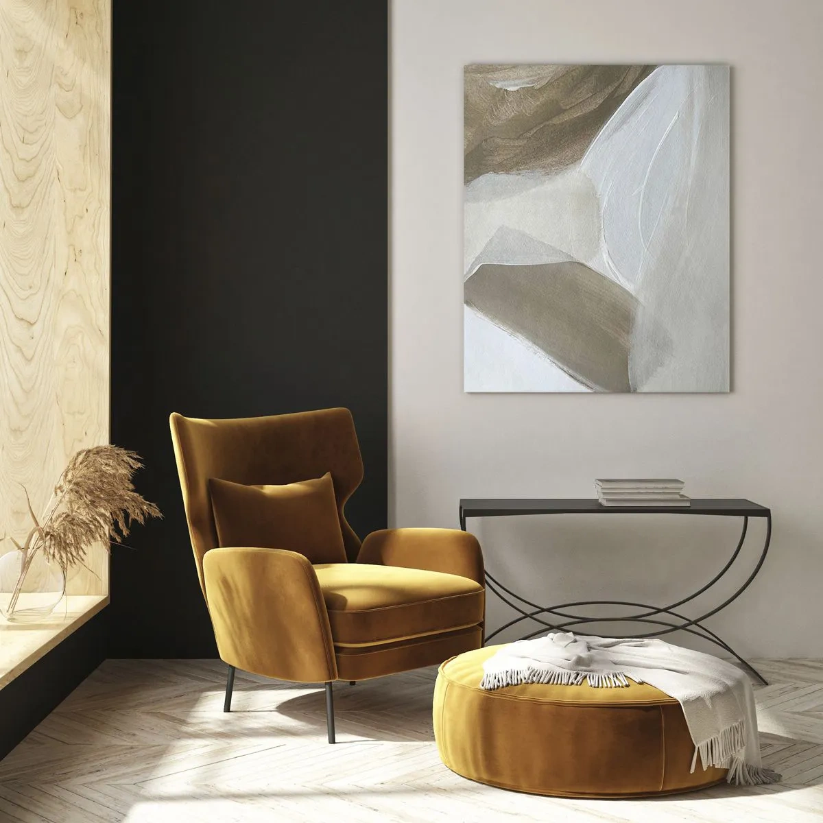 Üveg kép - Fehér hullámai - 50x70 cm