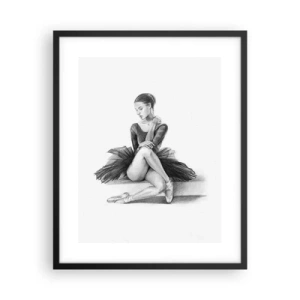 Poszter fehér keretben - A tánccal elvarázsolva - 40x50 cm