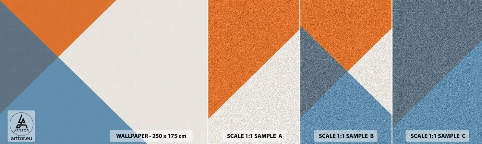 Fotótapéta Minta Öntapadós Deluxe Sticker - Szögben… - Absztrakció, Darab, Modern művészet - 100x30 cm