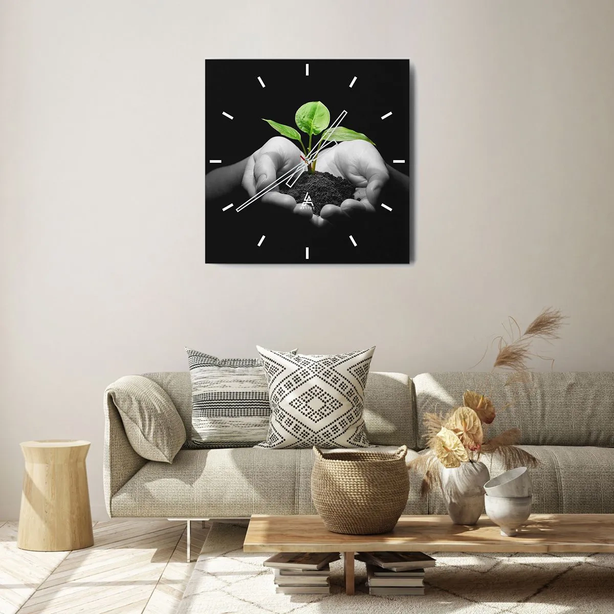 Falióra, Óra - Szeretem a természetet, védem azt - 30x30 cm