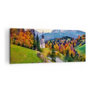 Vászonkép - Tájképszerű festmény - 120x50 cm