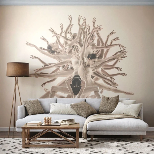 Fotótapéta Premium Sand - Virágzás a táncban - Absztrakció, Darab, Balett - 300x210 cm