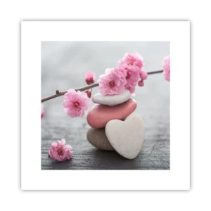 Poszter - Boldogság a cseresznyevirággal - 30x30 cm