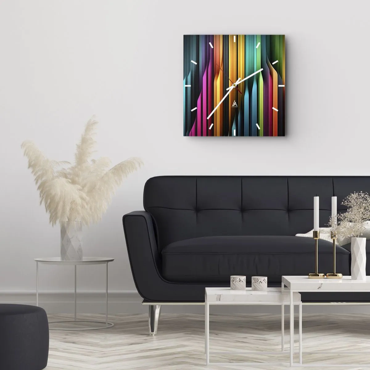 Falióra, Óra - Fényorgonák - 30x30 cm