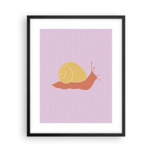 Poszter fehér keretben - Nem kell sietni - 40x50 cm