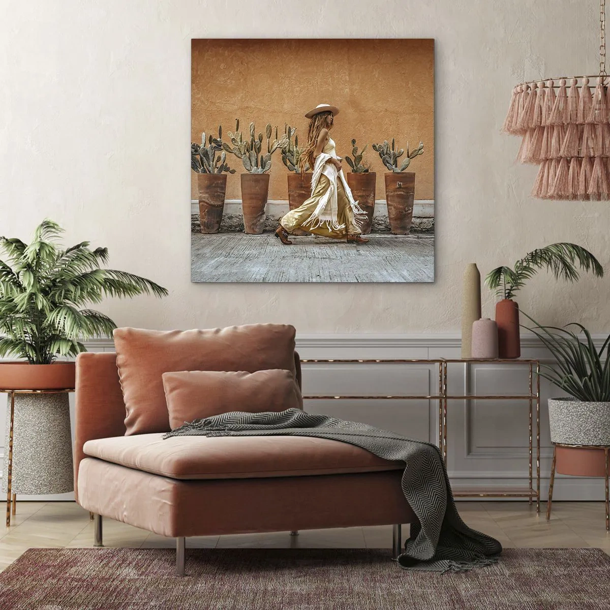 Vászonkép - Hippi stílusban - 60x60 cm