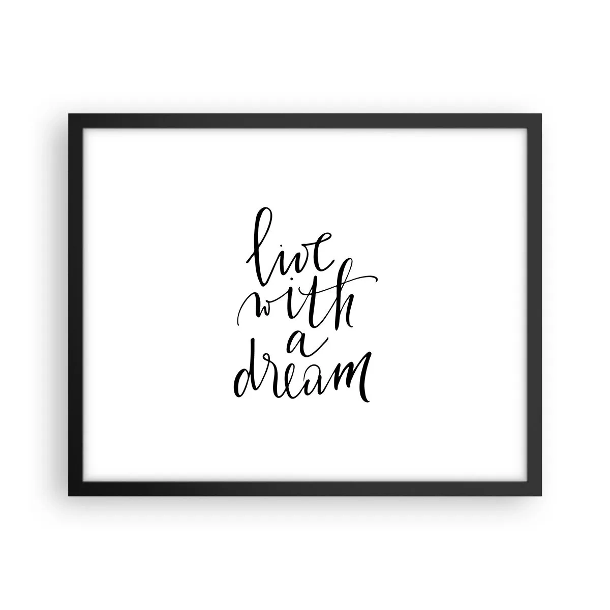 Poszter fehér keretben - Természetesen - 50x40 cm