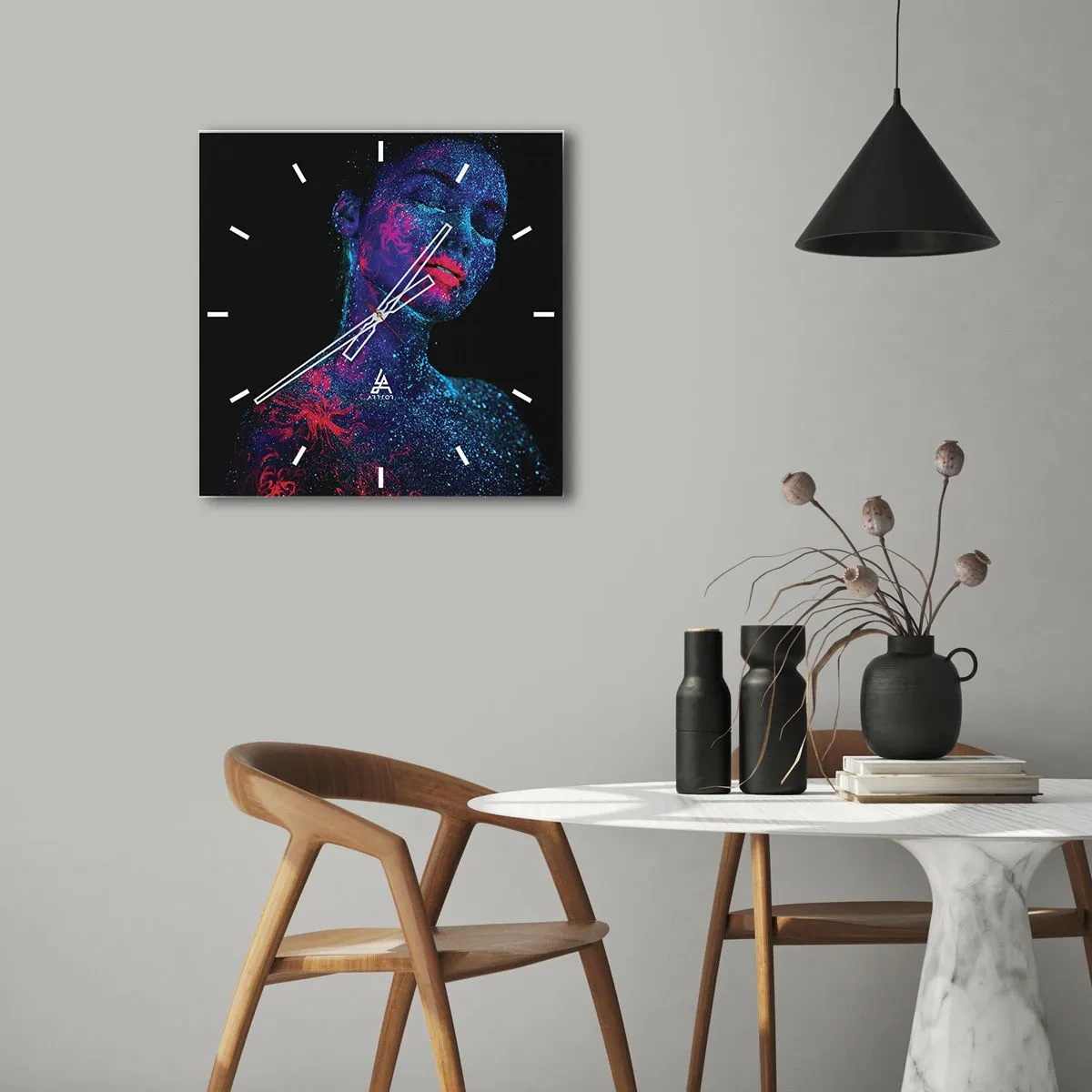 Falióra, Óra - A csillagporban - 40x40 cm