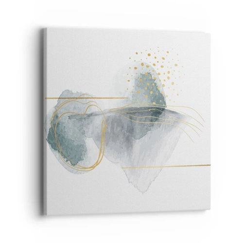 Vászonkép - A szürkeség és az arany kapcsolatáról - 40x40 cm