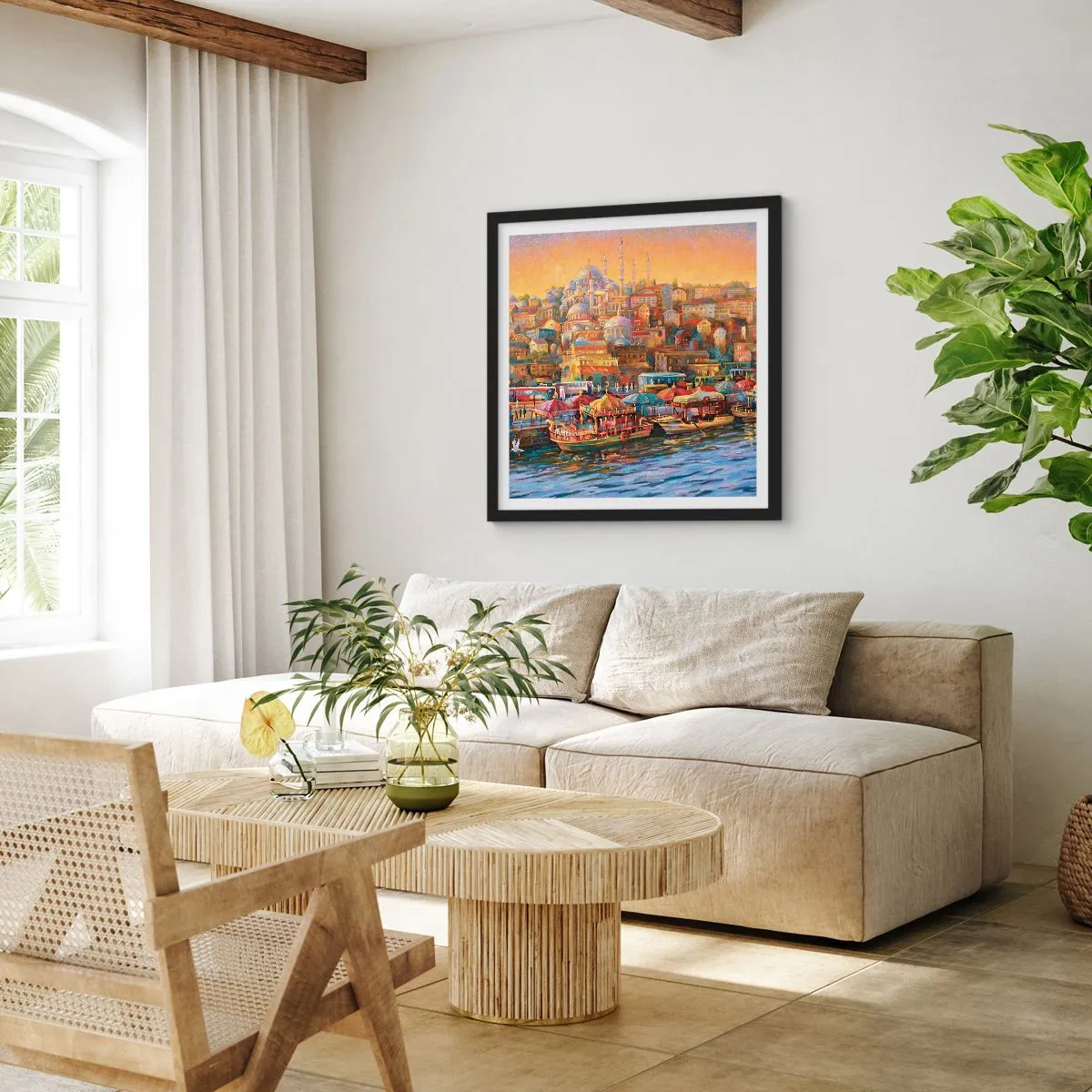 Poszter fehér keretben - Isztambuli mese - 60x60 cm