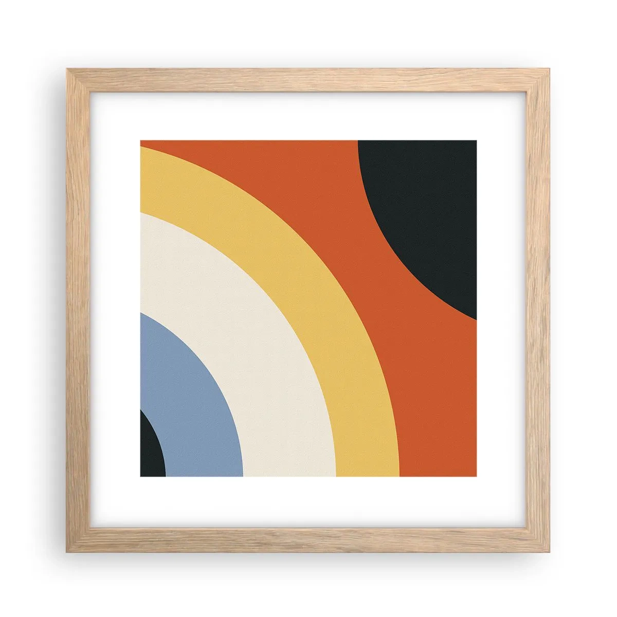 Poszter világos tölgy keretben - Magam felé - 30x30 cm