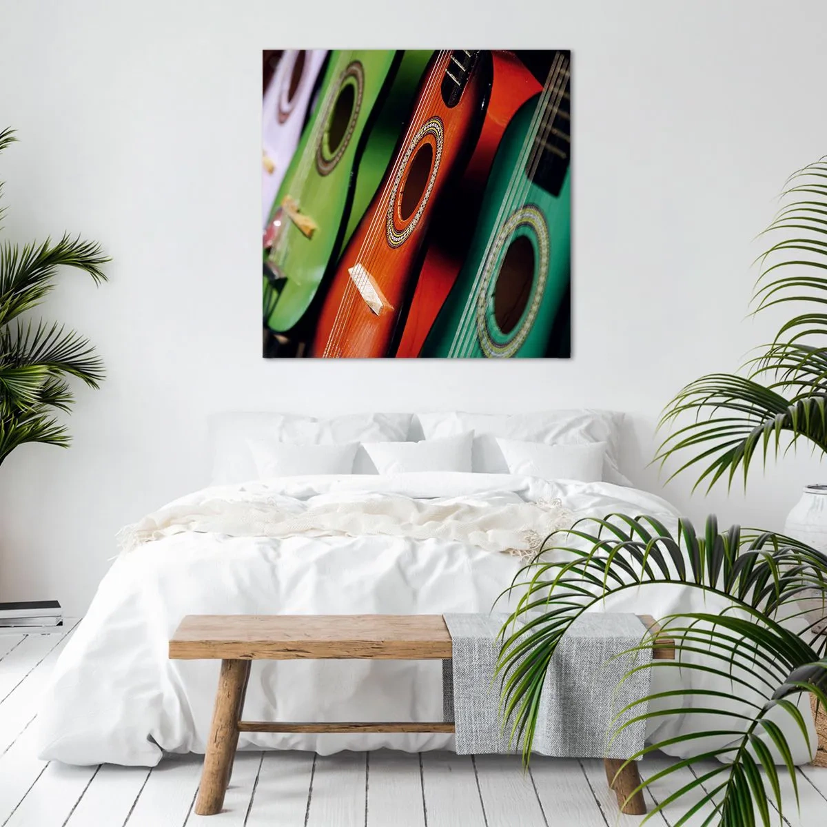 Vászonkép - A gitárnak sok színe van - 40x40 cm